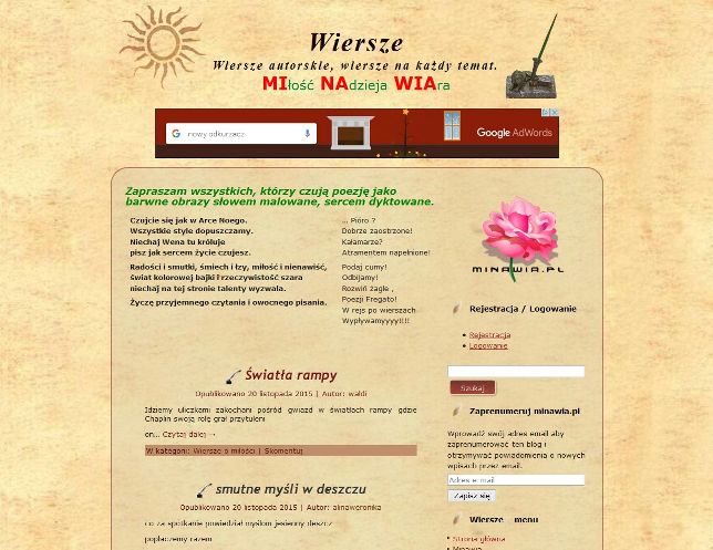 Wiersze Wiersze